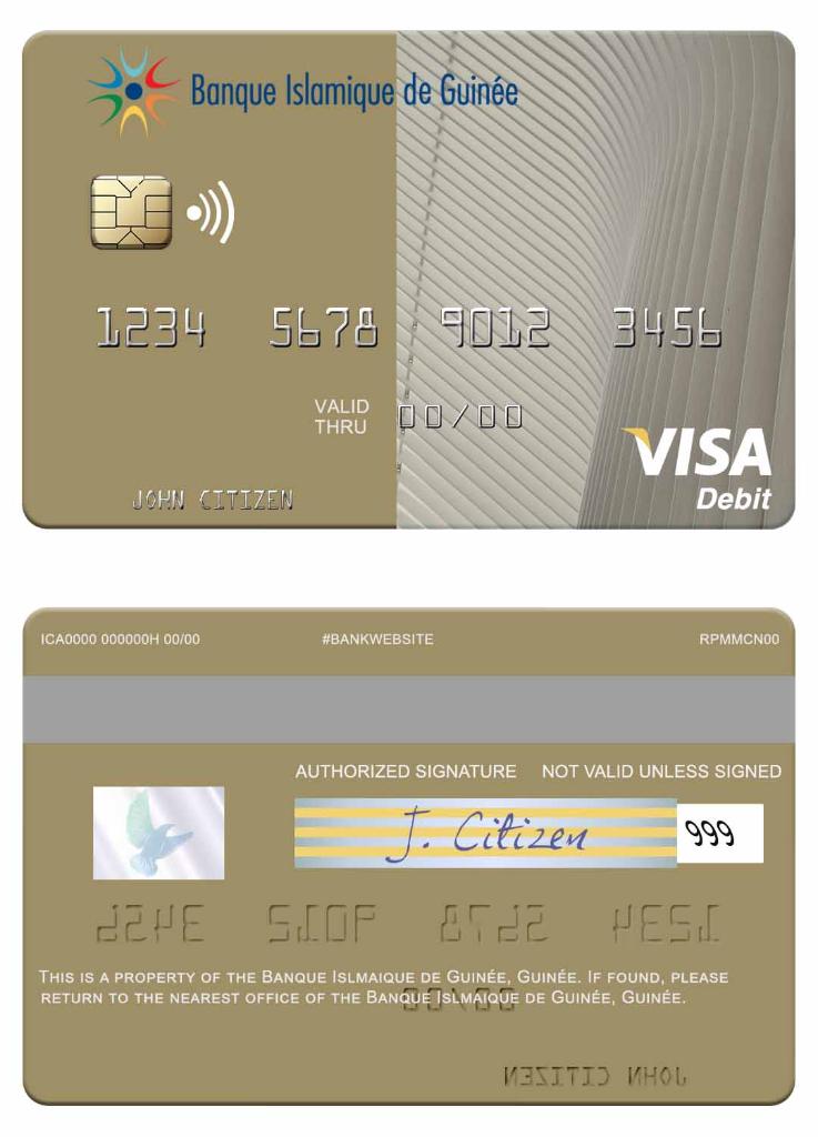 Guinea Banque Islmaique de Guinee visa debit card